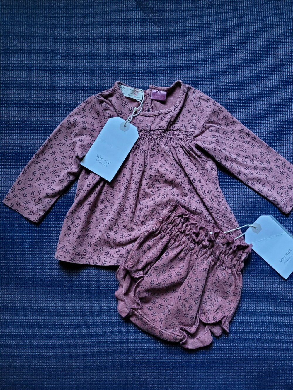 Zara Mini Floral Top & Bloomers Set 3-6 mth. NWT